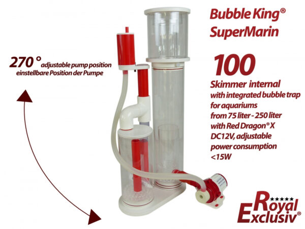 Bubble King® Supermarin 100 with Red Dragon X DC 12V with Integrated Degassing Chamber