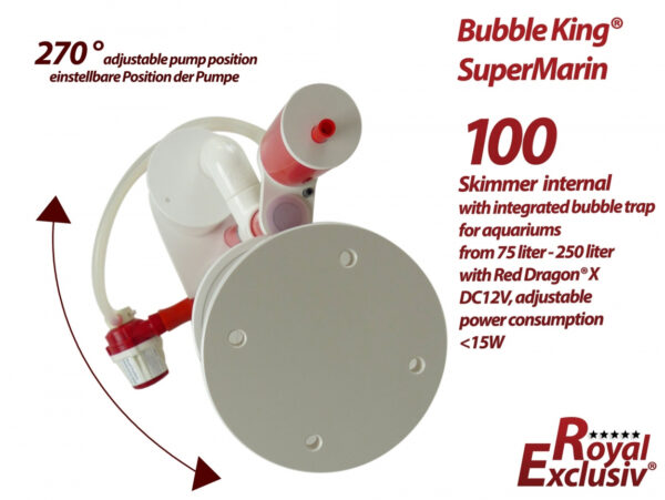 Bubble King® Supermarin 100 with Red Dragon X DC 12V with Integrated Degassing Chamber