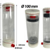Dreambox - cartridge - media filter Ø 100mm SINGLE 2.0 liter Volume SpaceSaver